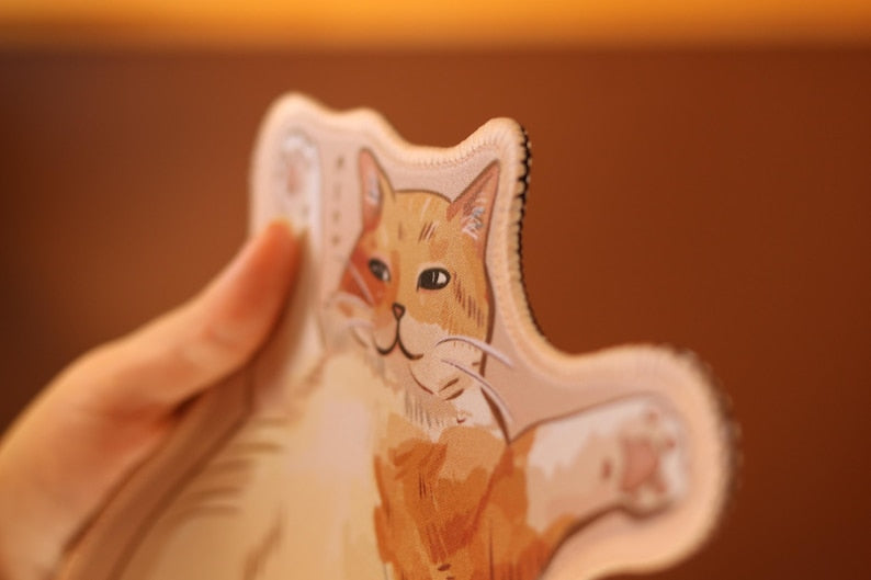 Chonky Orange Cat Mousepad 26x15cm