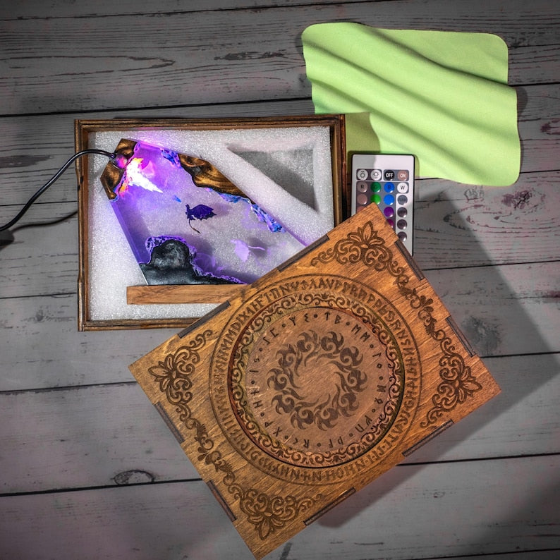 Toothless & Light Fury Resin Lamp